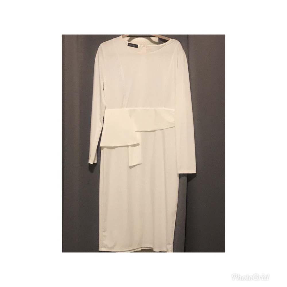 Cream Pencil Dress